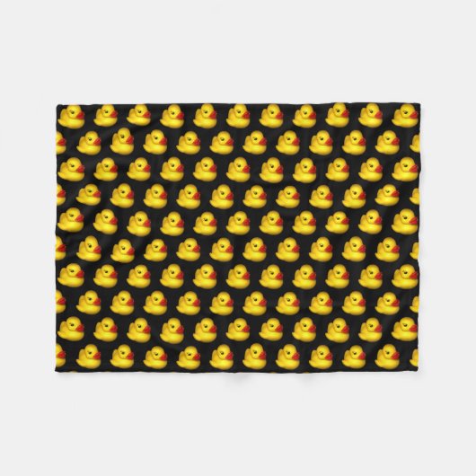 Rubber Ducky Fleece Deken (Voorkant (Horizontaal))