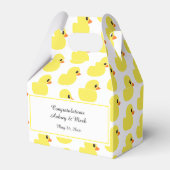 "Rubber Ducky" Gable Favor Box Bedankdoosjes (Voorkant Zijde)