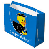 Rubber Ducky Gefeliciteerd Afstuderen Groot Cadeauzakje (Achterkant Gekanteld)