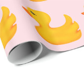 Rubber Ducky Gift Wrap- roze Cadeaupapier (Rol Hoek)
