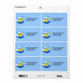 Rubber Ducky Goes voor een Swim Etiket (Full Sheet)