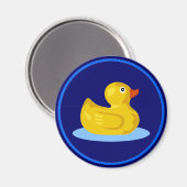 Rubber Ducky Goes voor een Swim Magneet (Voorkant / Achterkant)