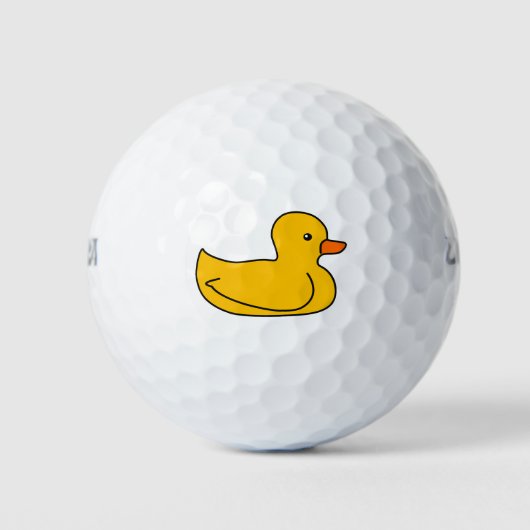 Rubber ducky golf design golfballen (Voorkant)