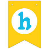 Rubber Ducky Happy 1st Verjaardag Bunting Banner (Tweede vlag)