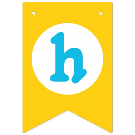 Rubber Ducky Happy 1st Verjaardag Bunting Banner (Tweede vlag)