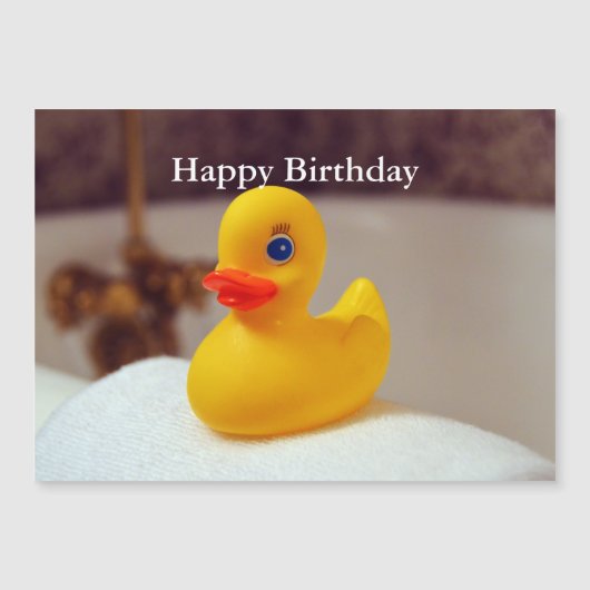 Rubber Ducky Happy Birthday Kaart (Voorkant)