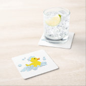 Rubber Ducky in bubbels Kartonnen Onderzetters (Insitu)