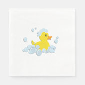 Rubber Ducky in bubbels Servetten (Voorkant)