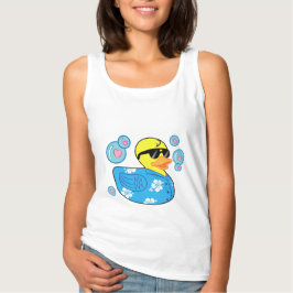 Rubber Ducky in Hawaïaans Shirt met belletjes