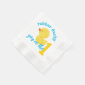 Rubber Ducky Je bent de eerste verjaardag Servet (Hoek)