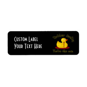 Rubber Ducky - Jij bent degene - Bleeding Duck Etiket