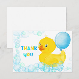 Rubber Ducky Jongen Eerste Verjaardag Bedankt