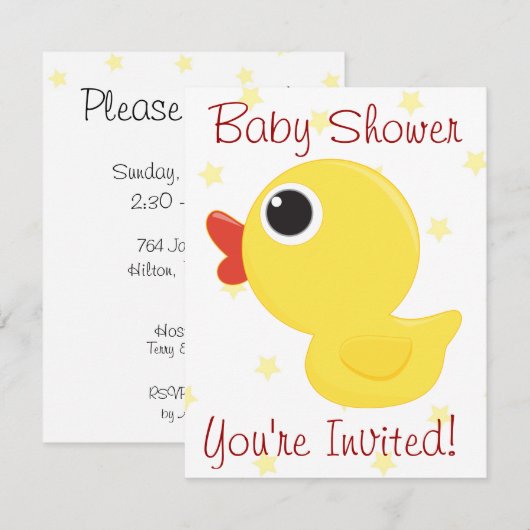 Rubber Ducky Kaart (Voorkant / Achterkant)