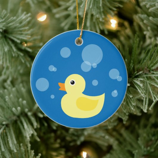 Rubber Ducky Keramisch Ornament (Boom)
