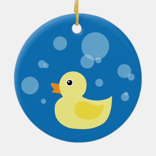 Rubber Ducky Keramisch Ornament (Achterkant)