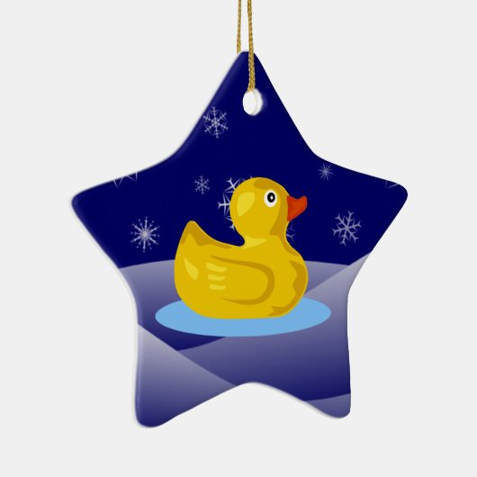 Rubber Ducky Keramisch Ornament (Rechts)