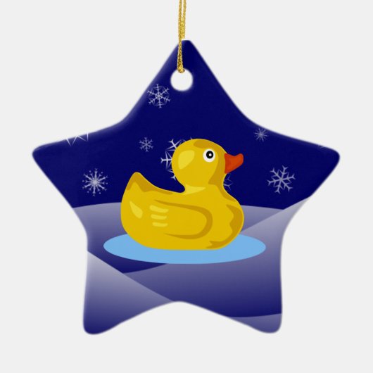 Rubber Ducky Keramisch Ornament (Voorkant)