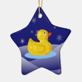Rubber Ducky Keramisch Ornament (Links)