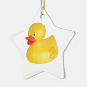 Rubber Ducky Keramisch Ornament (Links)