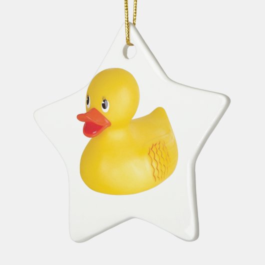 Rubber Ducky Keramisch Ornament (Links)