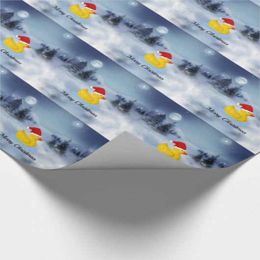 Rubber Ducky kerstgroet Cadeaupapier (Hoek)