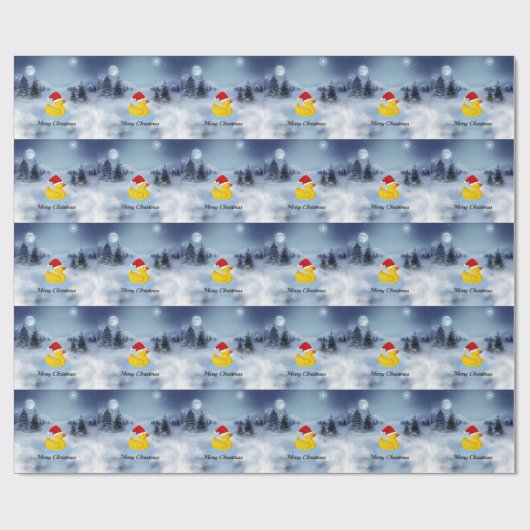 Rubber Ducky kerstgroet Cadeaupapier (Vlak)