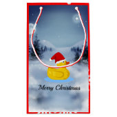 Rubber Ducky kerstgroet Klein Cadeauzakje (Achterkant)