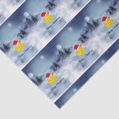 Rubber Ducky kerstgroet Tissuepapier (Detail)
