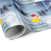 Rubber Ducky-kerstgroeten Cadeaupapier (Rol Hoek)