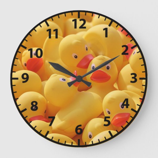 Rubber Ducky Kinderen Badkamer Wandklok (Voorkant)