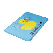 Rubber Ducky met hartgevulde bubbels Badmat (Gekanteld)