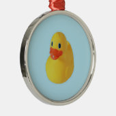 Rubber Ducky Metalen Ornament (Rechts)