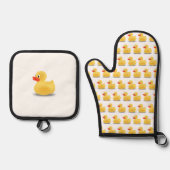 Rubber Ducky Ovenwant & Pannenlap Set (Voorkant)
