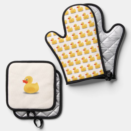 Rubber Ducky Ovenwant & Pannenlap Set (Voorkant / Achterkant)