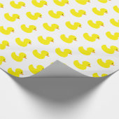 Rubber Ducky Patroon Gift Wrapping Paper Cadeaupapier (Hoek)