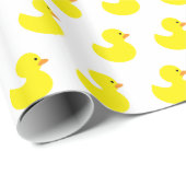 Rubber Ducky Patroon Gift Wrapping Paper Cadeaupapier (Rol Hoek)