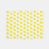 Rubber Ducky Pattern Fleece Blanket (Voorkant (Horizontaal))