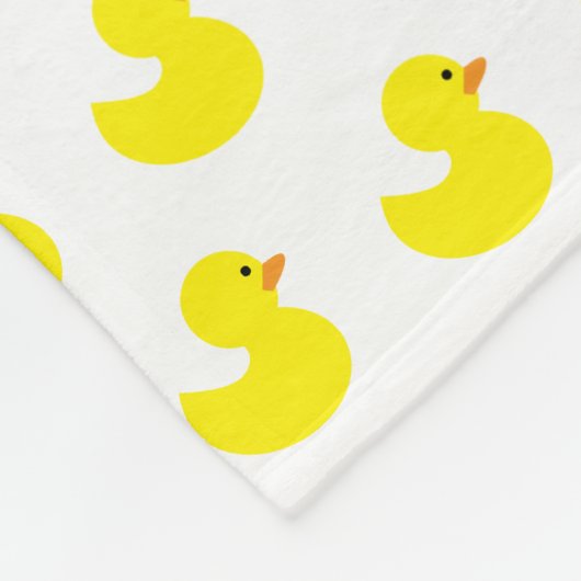 Rubber Ducky Pattern Fleece Blanket (Hoek)