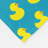 Rubber Ducky Pattern Fleece Blanket Deken (Hoek)