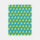 Rubber Ducky Pattern Fleece Blanket Deken (Voorkant)