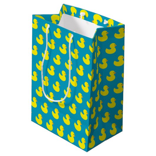 Rubber Ducky Pattern Gift Bag Medium Cadeauzakje (Achterkant Gekanteld)