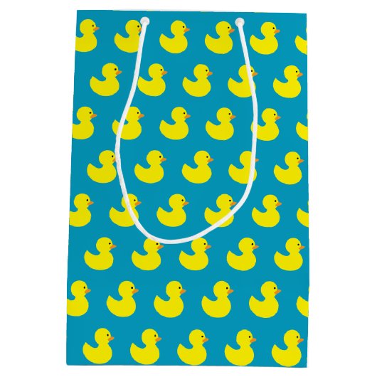 Rubber Ducky Pattern Gift Bag Medium Cadeauzakje (Achterkant)