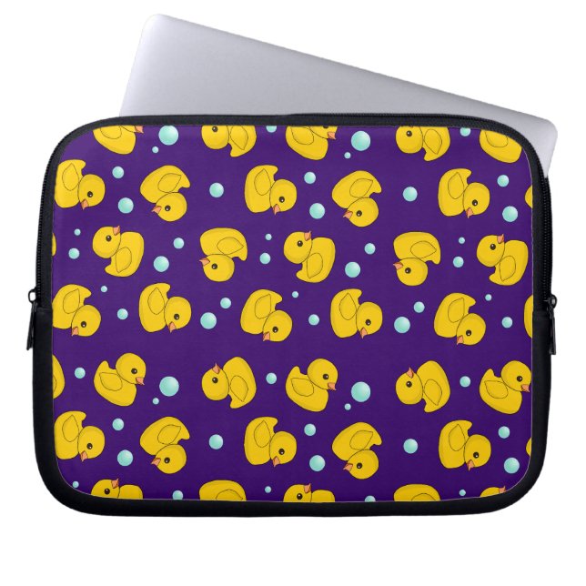 Rubber Ducky Pattern Laptop Sleeve (Voorkant)