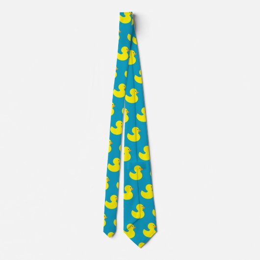 Rubber Ducky Pattern Novelty Stropdas (Achterkant)