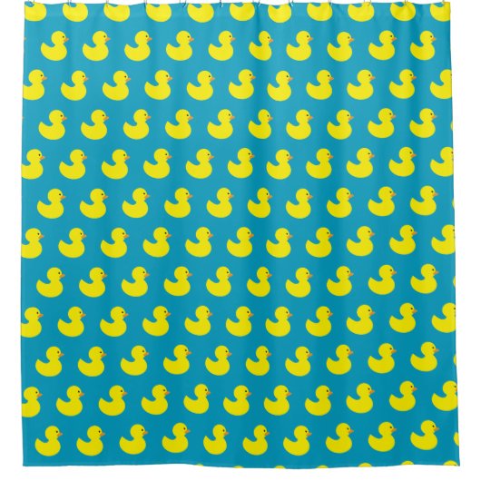 Rubber Ducky Pattern Shower Curtain Douchegordijn (Voorkant)