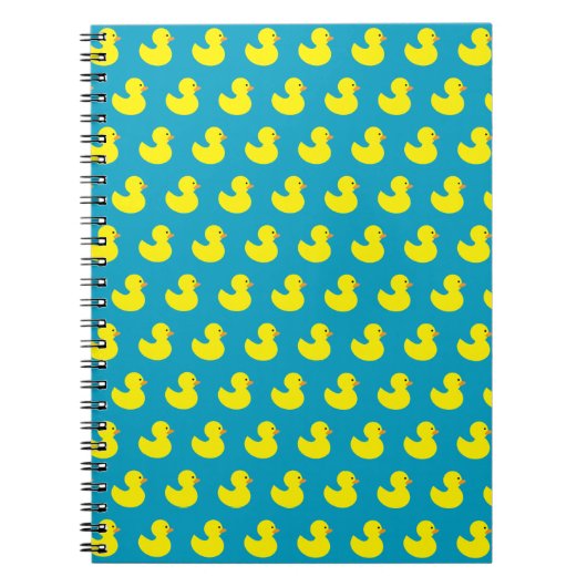 Rubber Ducky Pattern Spiral Notitieboek (Voorkant)