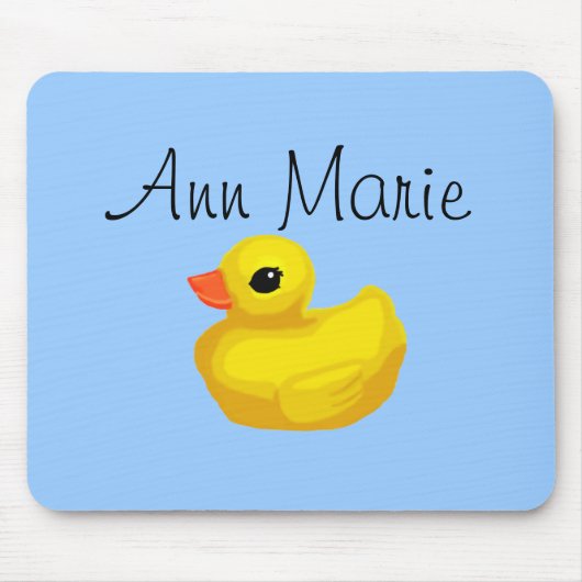 Rubber Ducky Personalized Mousepad Muismat (Voorkant)