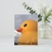 Rubber Ducky Pittsburgh Briefkaart (Staand voorkant)