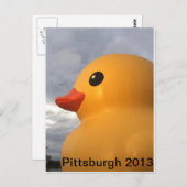 Rubber Ducky Pittsburgh Briefkaart (Voorkant / Achterkant)