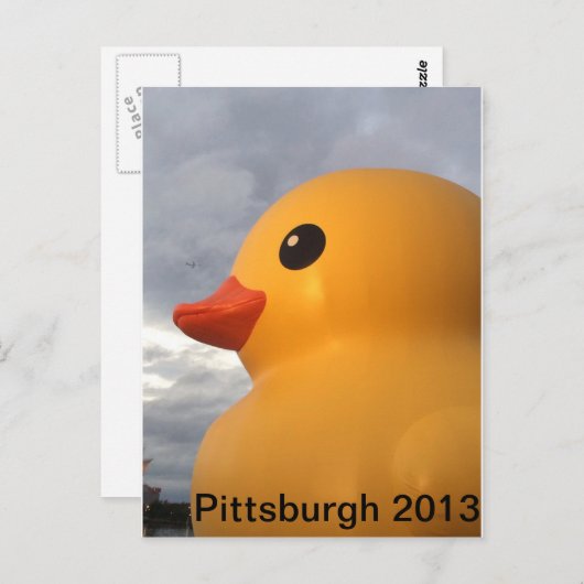 Rubber Ducky Pittsburgh Briefkaart (Voorkant / Achterkant)